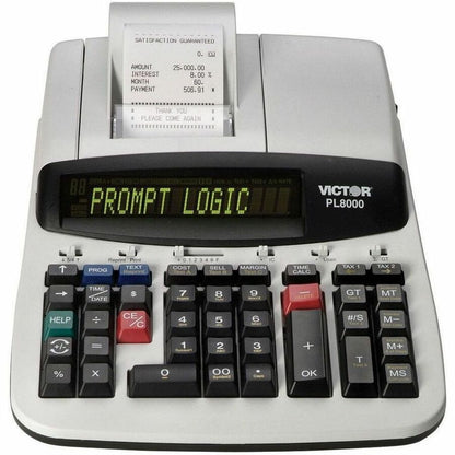 Victor PL8000 Thermal Printing Calculator - Date, Clock, Heavy Duty, Backlit Display, Durable, Independent Memory, 4-Key