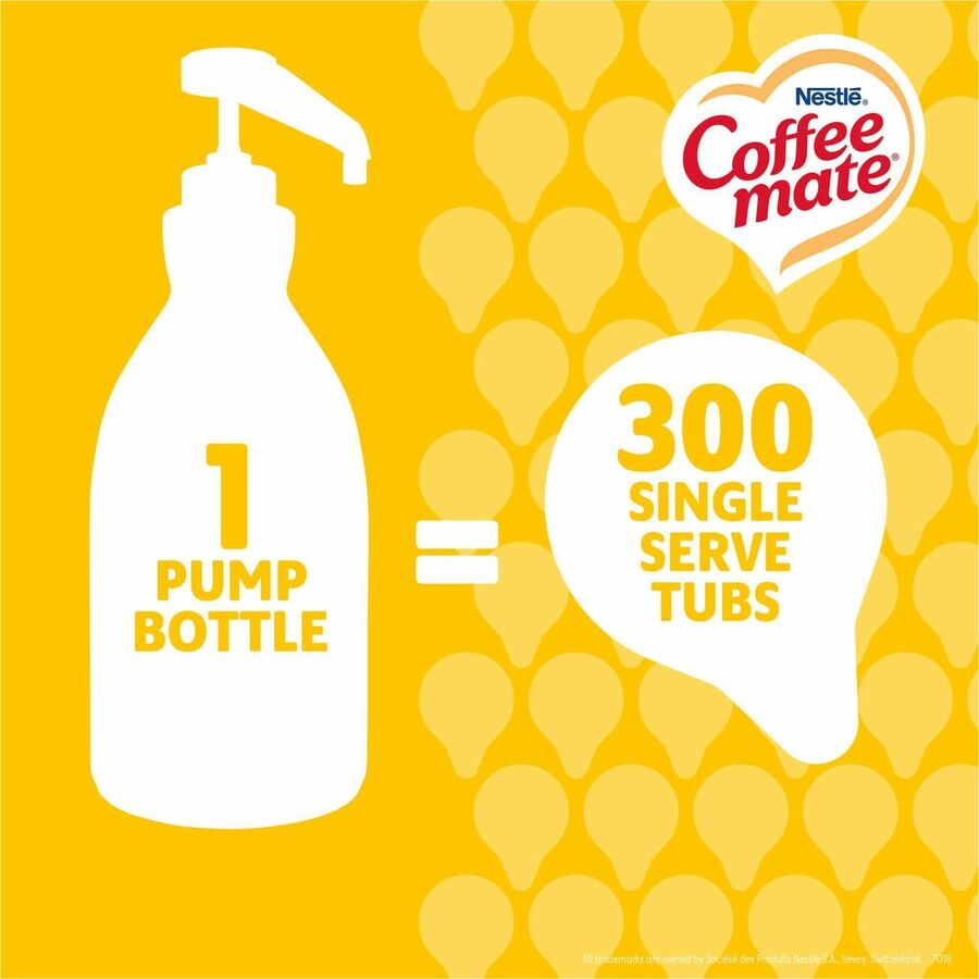 Coffee mate Hazelnut Liquid Concentrate Coffee Creamer - Pump Bottle - Hazelnut Flavor - 50.70 fl oz (1.50 L) - 300 Serv