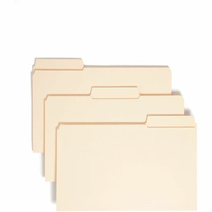 Smead SuperTab 1/3 Tab Cut Legal Recycled Top Tab File Folder - 8 1/2" x 14" - 3/4" Expansion - Top Tab Location - Assor