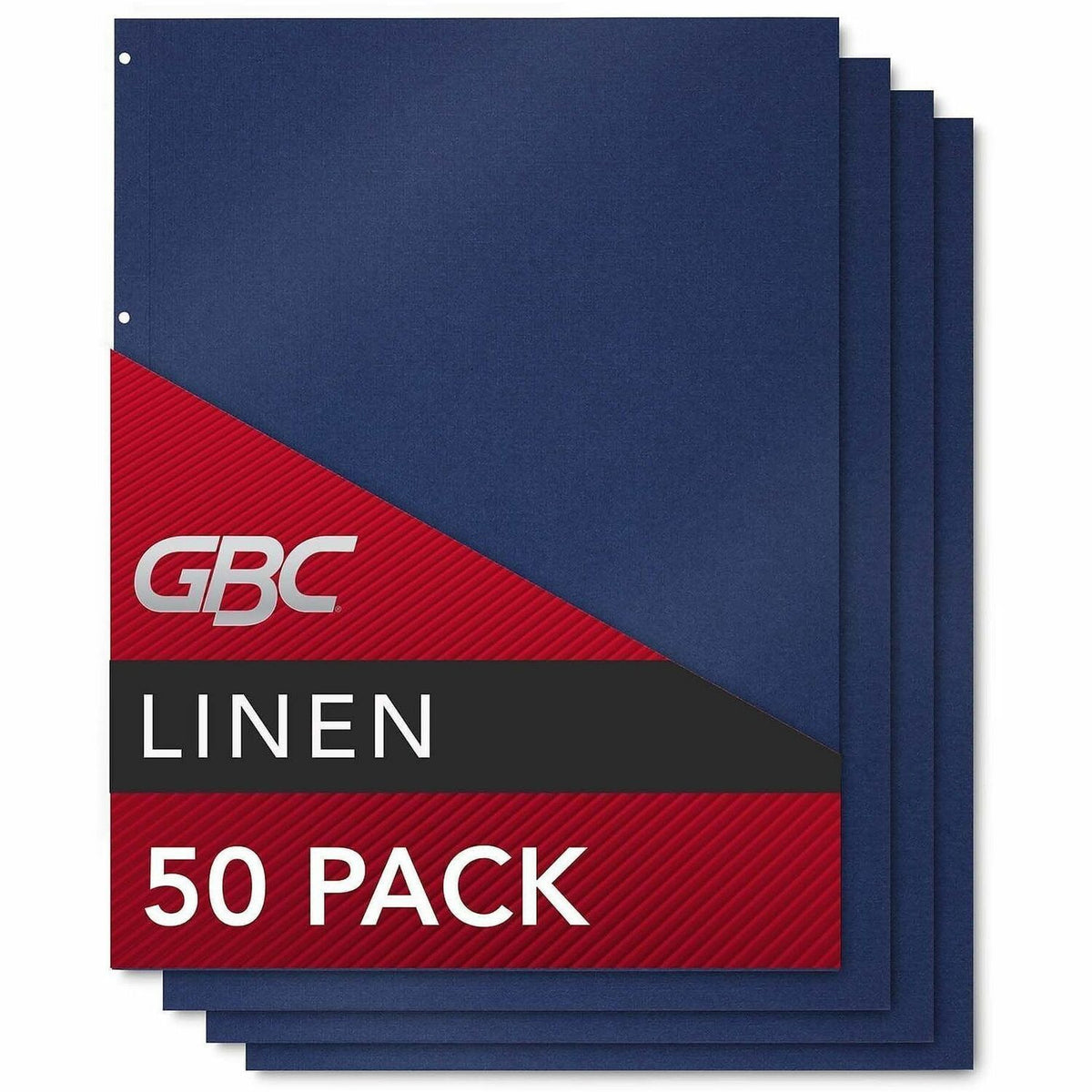 GBC Linen Weave Standard Presentation Cover - For 8 3/4" x 11 1/4" Sheet - Navy Blue - Linen - 1 Pack