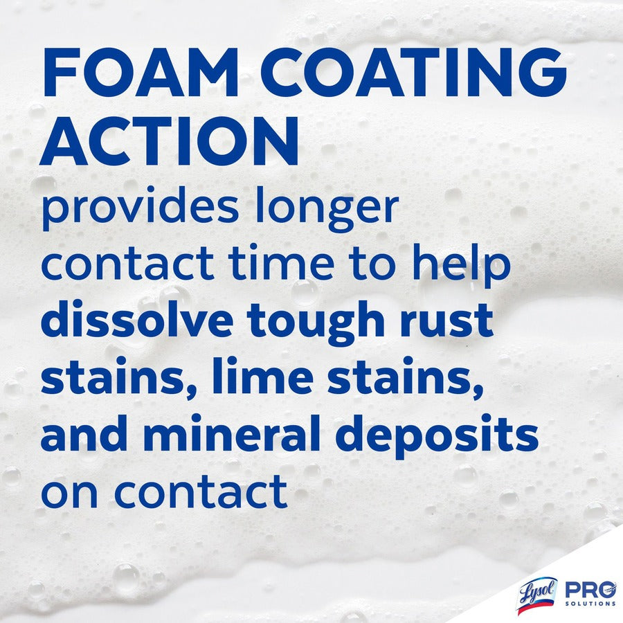 Professional Lysol Disinfectant Foam Cleaner - For Multi Surface - 24 oz (1.50 lb) - Fresh Clean Scent - Recommended For