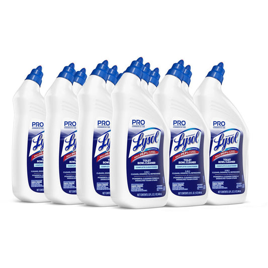Professional Lysol Power Toilet Bowl Cleaner - For Nonporous Surface, Hard Surface, Restroom, Toilet Bowl - 32 fl oz (1 