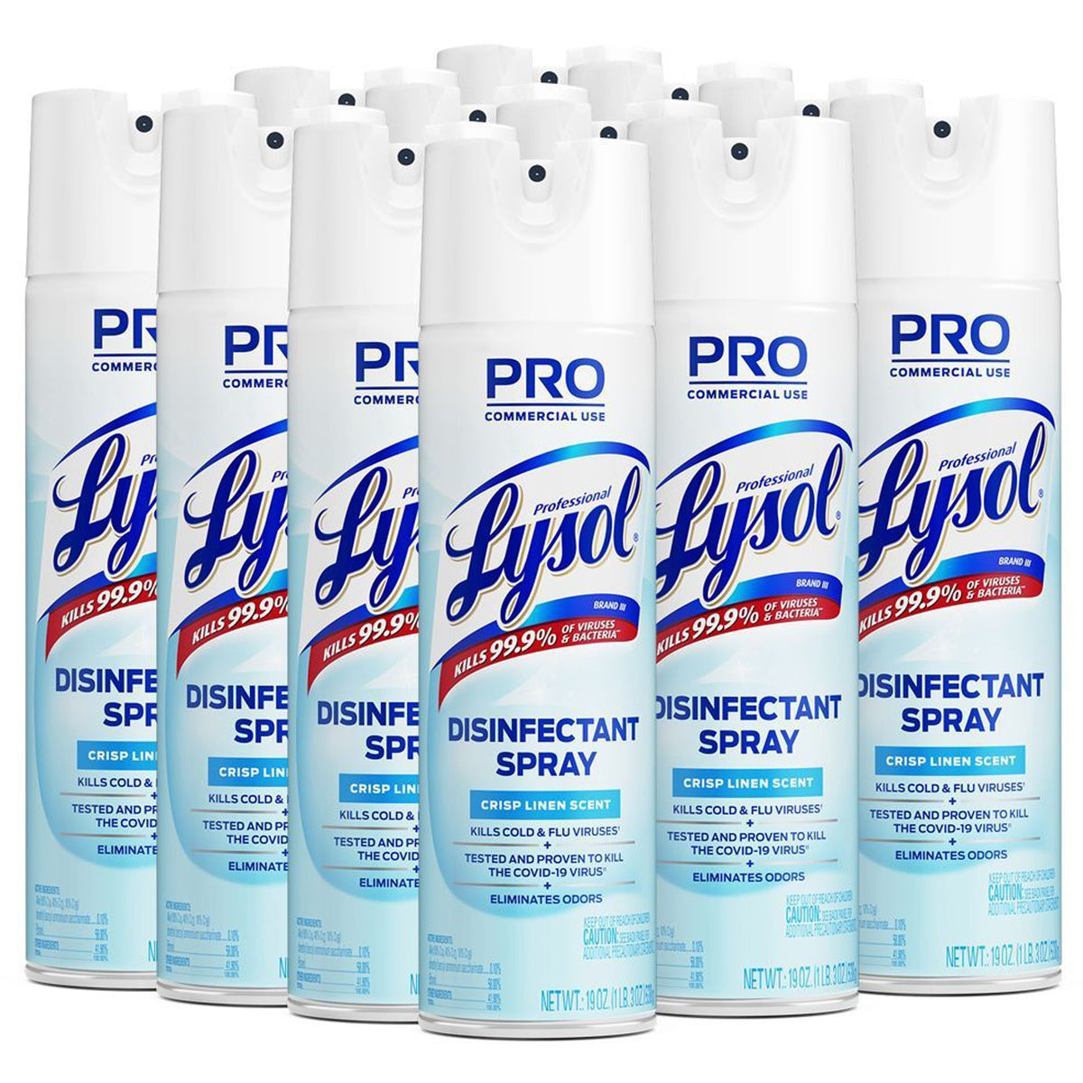 Professional Lysol Linen Disinfectant Spray - For Restroom, Food Service Area - Spray - 19 fl oz (0.6 quart) - Crisp Lin