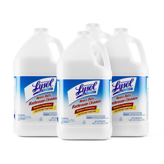 Professional Lysol Heavy-Duty Disinfectant Bathroom Cleaner - Concentrate - 128 fl oz (4 quart) - Citrus Floral Scent - 