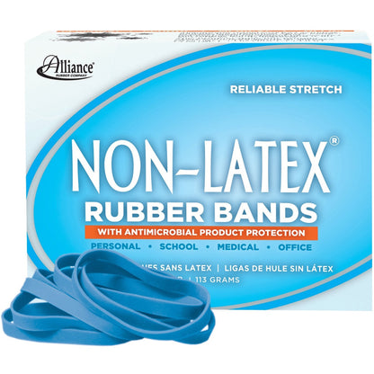 Alliance Rubber Rubber Bands with Antimicrobial Product Protection - Size: #64 - 3.5" Length x 0.3" Width - 0.25 lb/in -