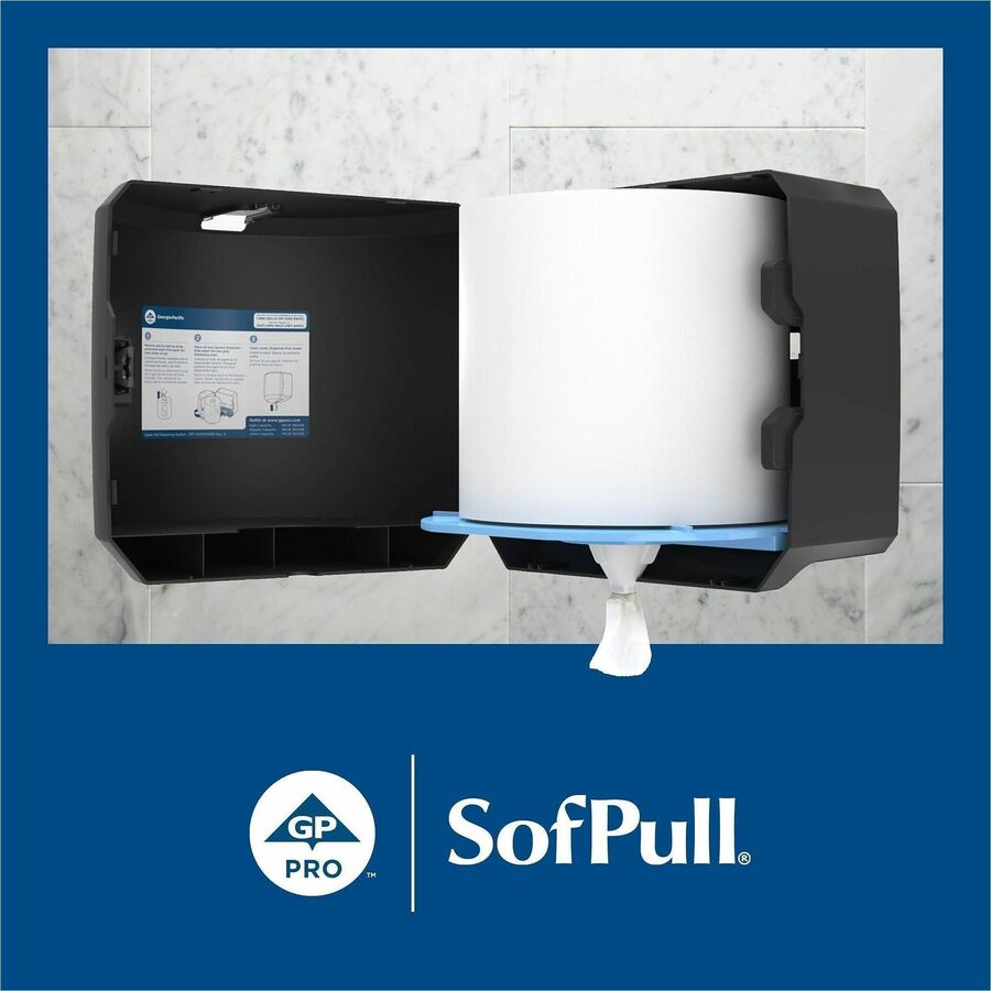 SofPull Centerpull High-Capacity Paper Towels - 15" Width x 7.80" Length - 560 Sheets/Roll - White - Paper - 4 / Carton