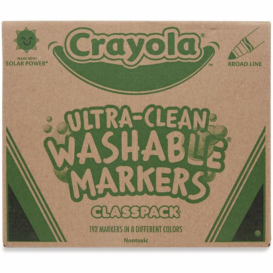 Crayola Classpack Washable Marker - Washable - Assorted Ink - Water Based - 1 Each
