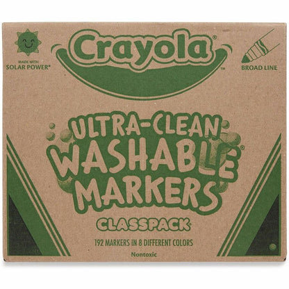 Crayola Classpack Washable Marker - Washable - Assorted Ink - Water Based - 1 Each