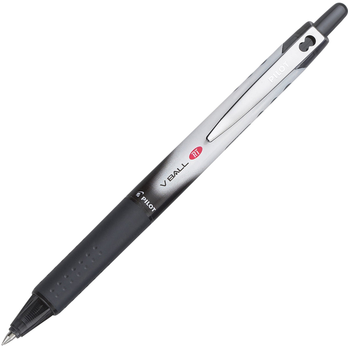 VBall RT Retractable Rolling Ball Pens - 0.5 mm Extra Fine Pen Point - Refillable - Retractable - Black Ink - Black Barr