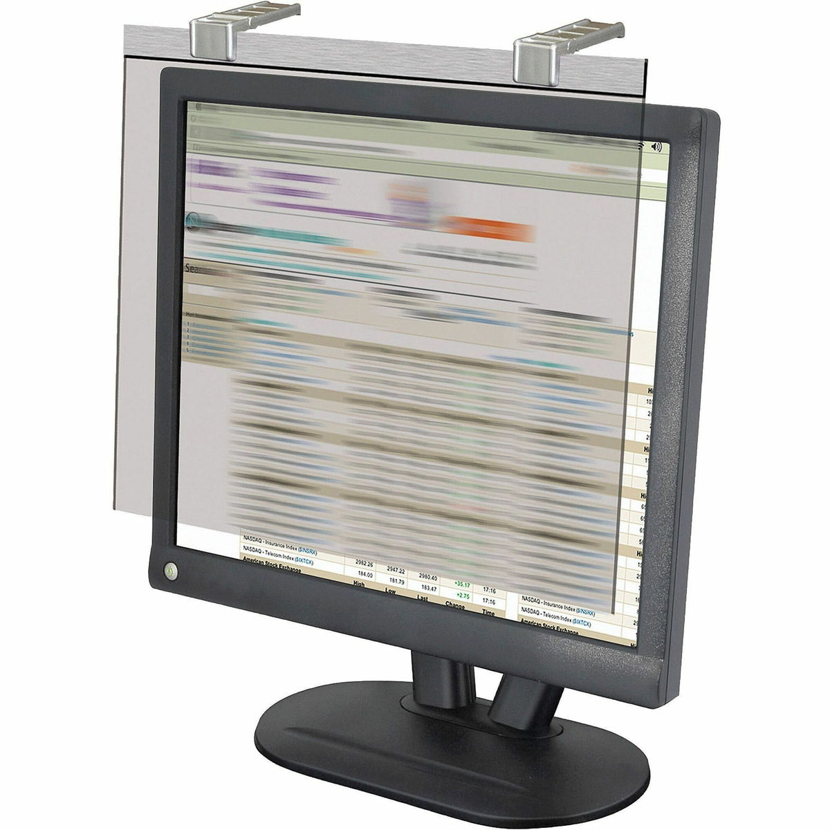 Kantek LCD Protect Privacy/Anti-Glare Filter Silver - For 20" Widescreen - Scratch Resistant - Acrylic - Anti-glare - 1 