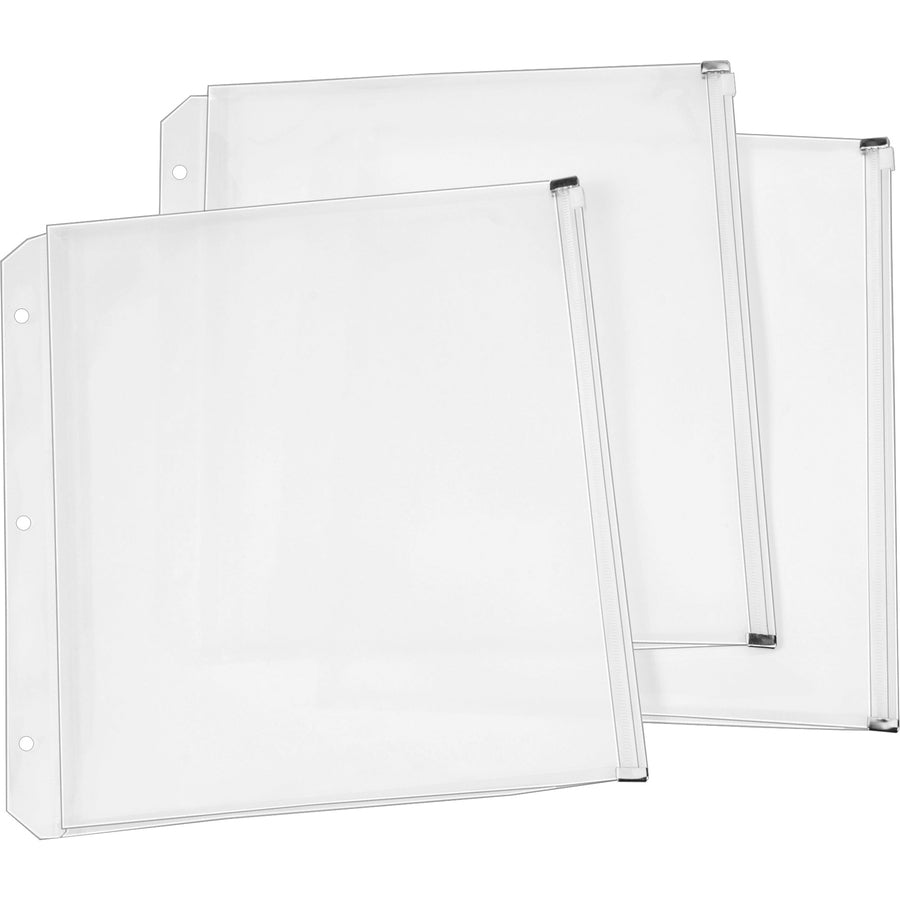Cardinal® HOLD IT Expanding Zipper Binder Pockets - 11.8" Height x 0.3" Width x 10.5" Length - 0.50" Maximum Capacity - 