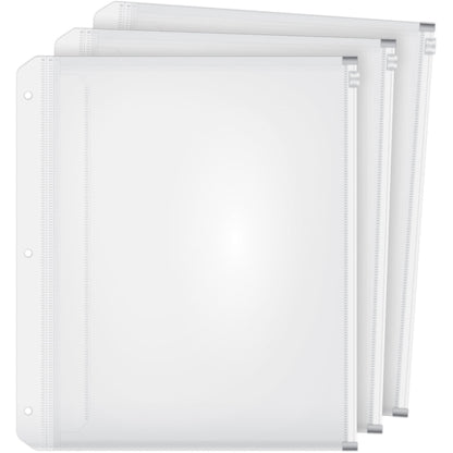 Cardinal® HOLD IT Expanding Zipper Binder Pockets - 11.8" Height x 0.3" Width x 10.5" Length - 0.50" Maximum Capacity - 
