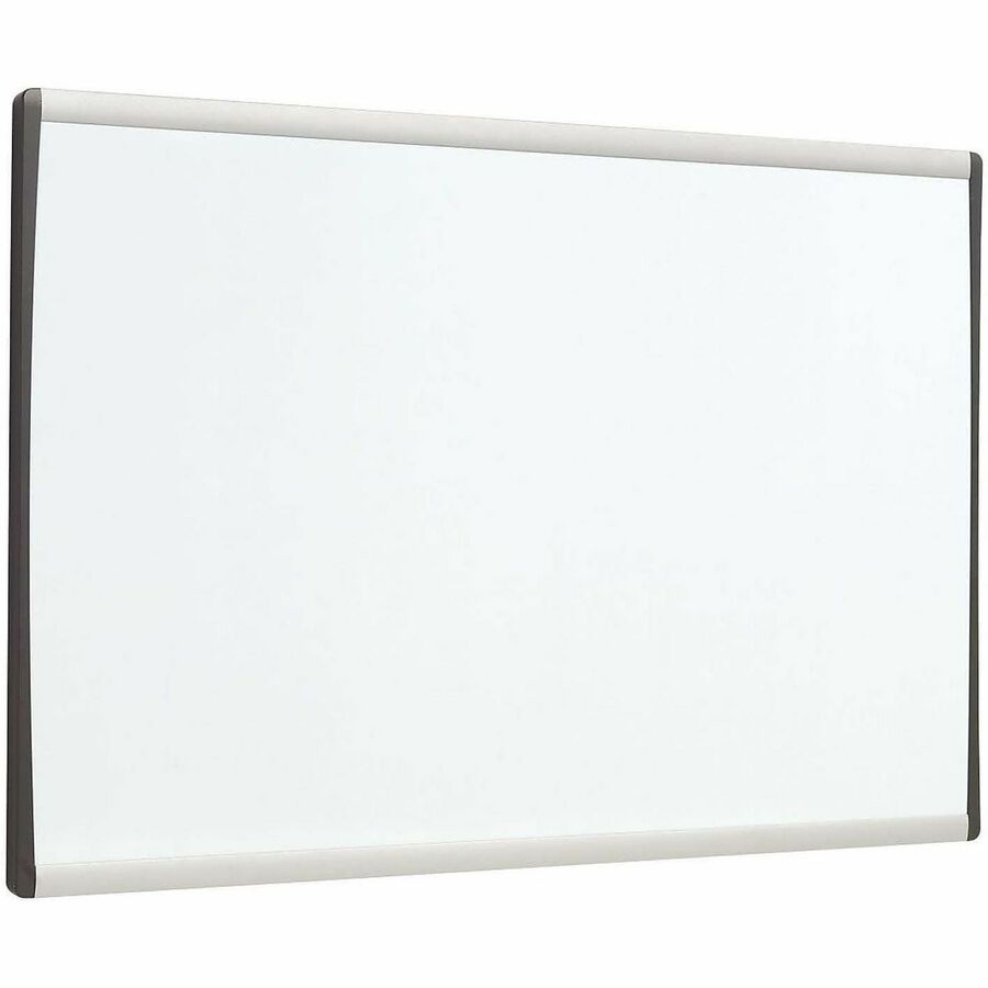 Quartet Arc Cubicle Magnetic Whiteboard - 24" (2 ft) Width x 14" (1.2 ft) Height - White Painted Steel Surface - Silver 