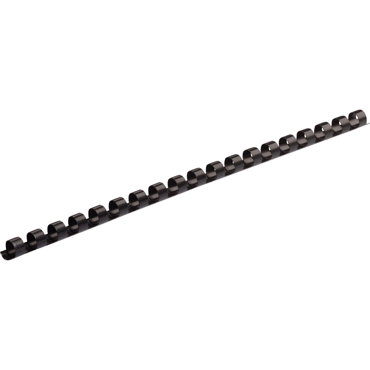 Fellowes Plastic Combs - Round Back, 1/4" , 20 sheets, Black, 25 pack - 0.3" Height x 10.8" Width x 0.3" Depth - 0.25" M