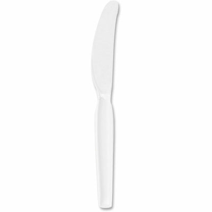 Dixie Heavyweight Disposable Knives Grab-N-Go by GP Pro - Knife - 100 x Knife - White - 100 / Box