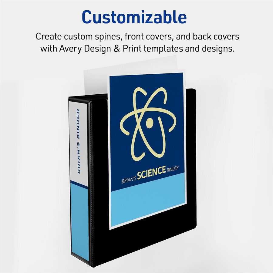 Avery® Durable View Binders with Slant Rings - 2" Binder Capacity - Letter - 8 1/2" x 11" Sheet Size - 530 Sheet Capacit
