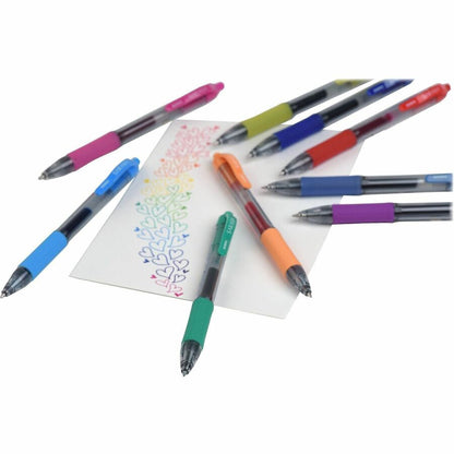 SARASA dry X20 Retractable Gel Pen - 0.5 mm Fine Pen Point - Retractable - Red Ink - Gel-based - Transparent, Red Barrel