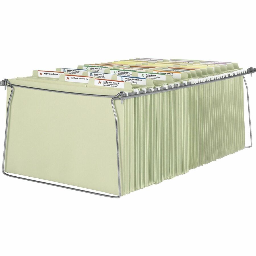 Smead Hanging Folder Frames - Legal - 23" to 27" Long - Steel - Gray - 2 / Pack