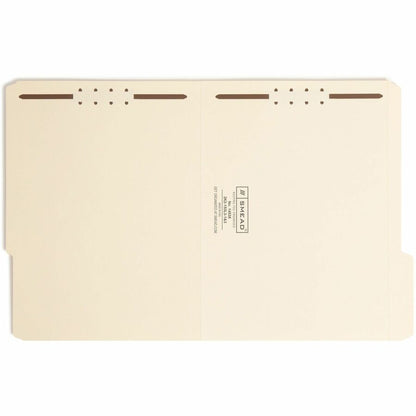 Smead 1/3 Tab Cut Letter Recycled Fastener Folder - 8 1/2" x 11" - 3/4" Expansion - 2 x 2K Fastener - 2" for Folder - To
