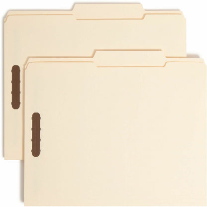 Smead 1/3 Tab Cut Letter Recycled Fastener Folder - 8 1/2" x 11" - 3/4" Expansion - 2 x 2K Fastener - 2" for Folder - To