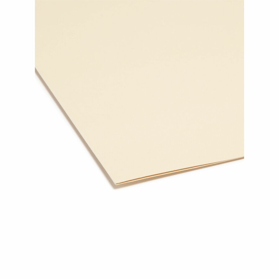 Smead 1/3 Tab Cut Letter Recycled Top Tab File Folder - 8 1/2" x 11" - Top Tab Location - Assorted Tab Position - 11 pt.