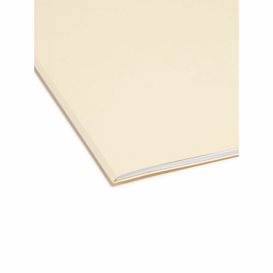 Smead 1/3 Tab Cut Letter Recycled Top Tab File Folder - 8 1/2" x 11" - Top Tab Location - Assorted Tab Position - 11 pt.