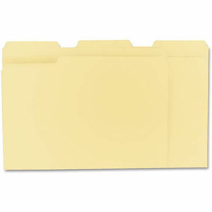 Universal 1/3 Tab Cut Letter Recycled Top Tab File Folder - 8 1/2" x 11" - 3/4" Expansion - Assorted Tab Position - 11 p