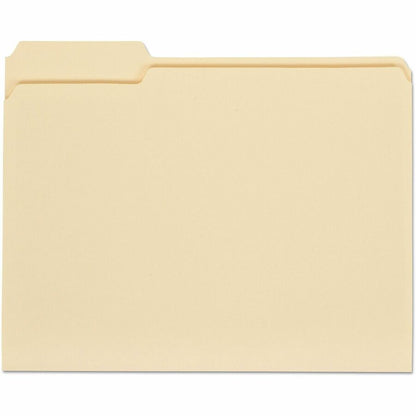 Universal 1/3 Tab Cut Letter Recycled Top Tab File Folder - 8 1/2" x 11" - 3/4" Expansion - Assorted Tab Position - 11 p