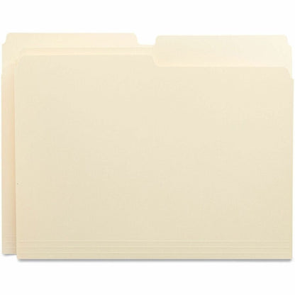 Universal 1/2 Tab Cut Letter Recycled Top Tab File Folder - 8 1/2" x 11" - 3/4" Expansion - Assorted Tab Position - 11 p
