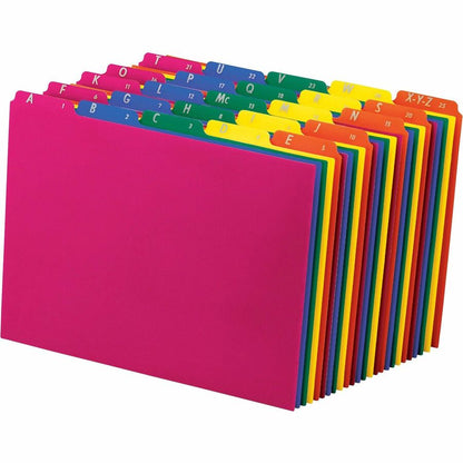 Pendaflex Top Tab Assorted A-Z File Guides - 5 Printed Tab(s) - Character - A-Z - 8.5" Divider Width x 11" Divider Lengt