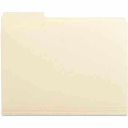 Universal 1/3 Tab Cut Letter Recycled Top Tab File Folder - 8 1/2" x 11" - 3/4" Expansion - Left Tab Position - 11 pt. -