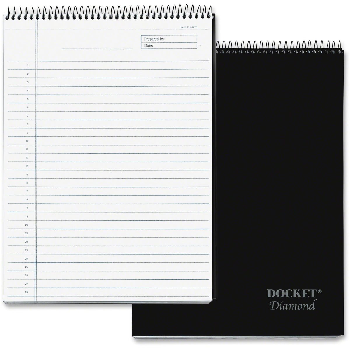 TOPS Docket Diamond Top-Wire Planning Pad - 60 Sheets - Wire Bound - 24 lb Basis Weight - 8 1/2" x 11 3/4" Sheet Size - 