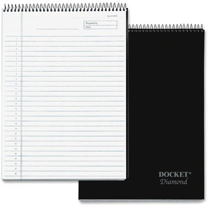 TOPS Docket Diamond Top-Wire Planning Pad - 60 Sheets - Wire Bound - 24 lb Basis Weight - 8 1/2" x 11 3/4" Sheet Size - 