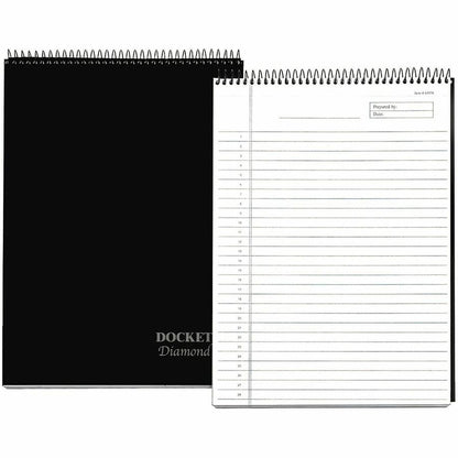 TOPS Docket Diamond Top-Wire Planning Pad - 60 Sheets - Wire Bound - 24 lb Basis Weight - 8 1/2" x 11 3/4" Sheet Size - 