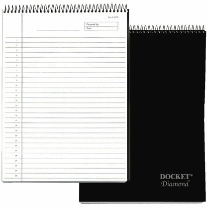 TOPS Docket Diamond Top-Wire Planning Pad - 60 Sheets - Wire Bound - 24 lb Basis Weight - 8 1/2" x 11 3/4" Sheet Size - 
