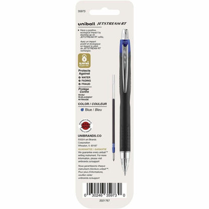 uniball™ Jetstream RT Ballpoint Pen Refills - 1 mm , Medium Point - Blue Ink - 2 / Pack