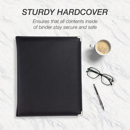 Samsill Samsill Classic 1.5 Inch Professional Binder with Zipper Closure - Black - 1" Binder Capacity - Letter - 8 1/2" 