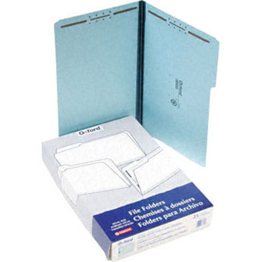 Pendaflex 1/3 Tab Cut Letter Recycled Top Tab File Folder - 8 1/2" x 11" - 2 Fastener - Top Tab Location - Assorted Tab 