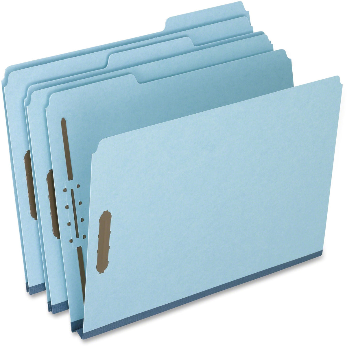 Pendaflex 1/3 Tab Cut Letter Recycled Top Tab File Folder - 8 1/2" x 11" - 2 Fastener - Top Tab Location - Assorted Tab 