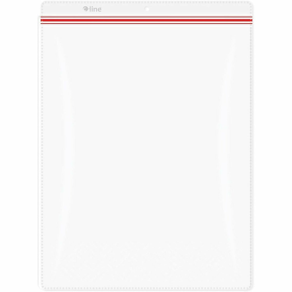C-Line 82912 Vinyl File Pocket - 9" x 12" - Vinyl - Clear - Ticket Holder, Moisture Resistant, Dirt Resistant, Zipper Cl