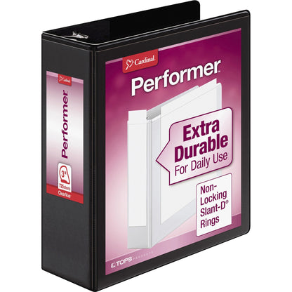 Cardinal® Performer ClearVue Slant-D Ring Binder - 3" Binder Capacity - Letter - 8 1/2" x 11" Sheet Size - 725 Sheet Cap