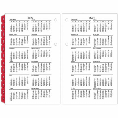 At-A-Glance Burkhart's Day Counter Loose-Leaf Desk Calendar Refill - Large - Julian Dates - Daily - 12 Month - January 2