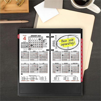 At-A-Glance Burkhart's Day Counter Loose-Leaf Desk Calendar Refill - Large - Julian Dates - Daily - 12 Month - January 2