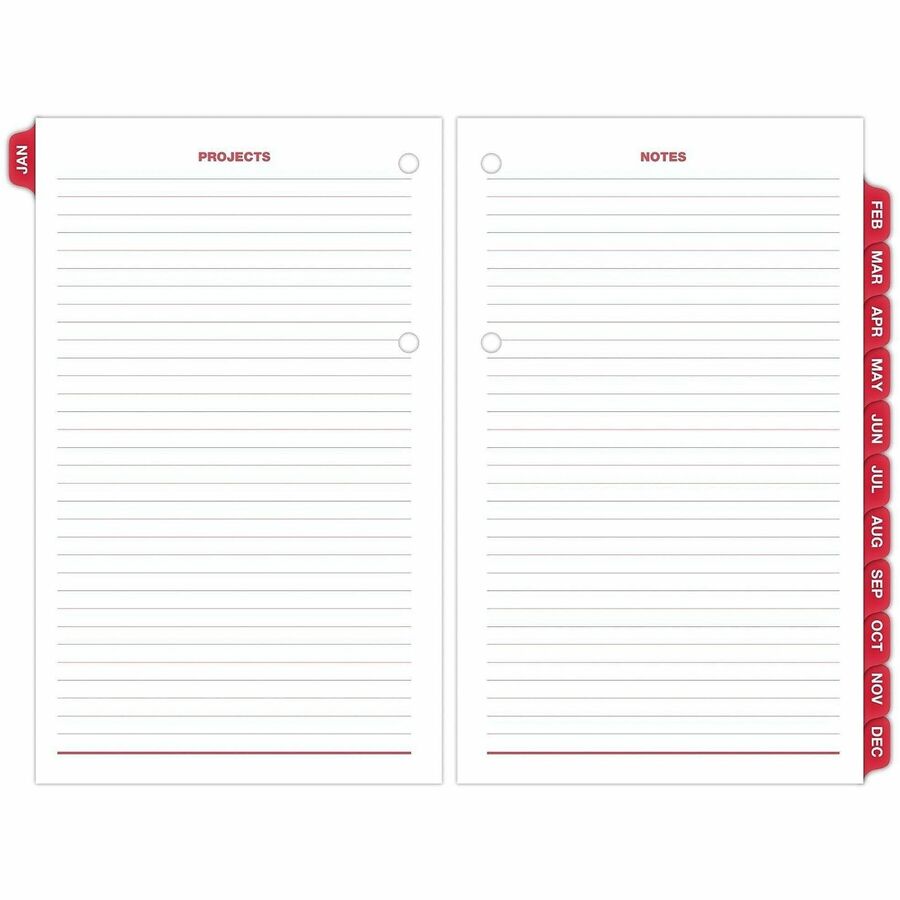 At-A-Glance Burkhart's Day Counter Loose-Leaf Desk Calendar Refill - Large - Julian Dates - Daily - 12 Month - January 2