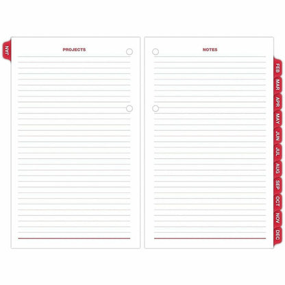 At-A-Glance Burkhart's Day Counter Loose-Leaf Desk Calendar Refill - Large - Julian Dates - Daily - 12 Month - January 2