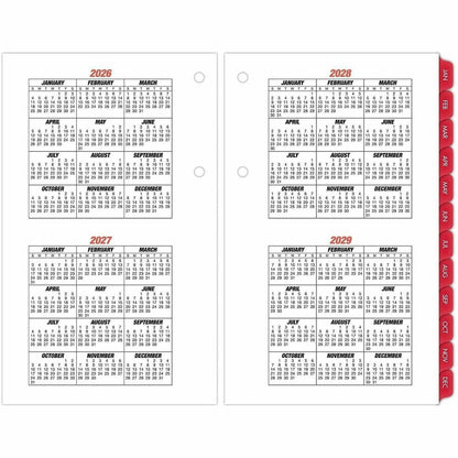 At-A-Glance Burkhart's Day Counter Loose-Leaf Desk Calendar Refill - Large - Julian Dates - Daily - 12 Month - January 2