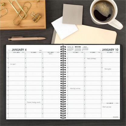 At-A-Glance Appointment Book Planner - Large - Julian Dates - Weekly - 1 Year - January 2027 to January 2028 - 7:00 AM t
