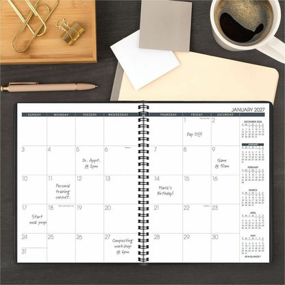 At-A-Glance Planner - Monthly - 1 Year - January 2027 to December 2027 - 1 Month Single Page Layout - 6 7/8" x 8 3/4" Sh