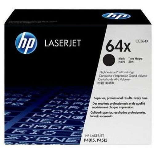 HP 64X Original Laser Toner Cartridge - Single Pack - Black - 1 Each - 24000 Pages