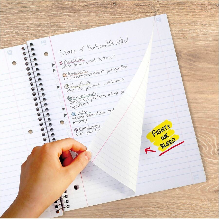 Five Star Five-subject Notebook - 200 Sheets - Wire Bound - 8" x 10 1/2" Sheet Size - Assorted Plastic Cover - 1 Each